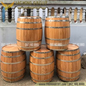 Decorative Wooden Barrel